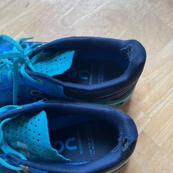 On Running Womens Cloudflow Malibu/Curacao Running Shoe size 8.5 - Picture 9 of 16